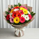 Ramos de flores de gerberas vibrantes de FloresCercaDeMi.mx, la florería en línea para regalar alegría y frescura en cada ocasión especial.